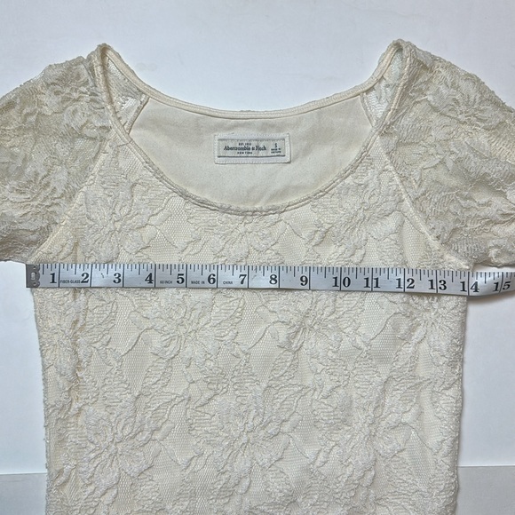 Abercrombie & Fitch Long Sleeve Lace Body-Con Mini Dress Size Small - Picture 9 of 16